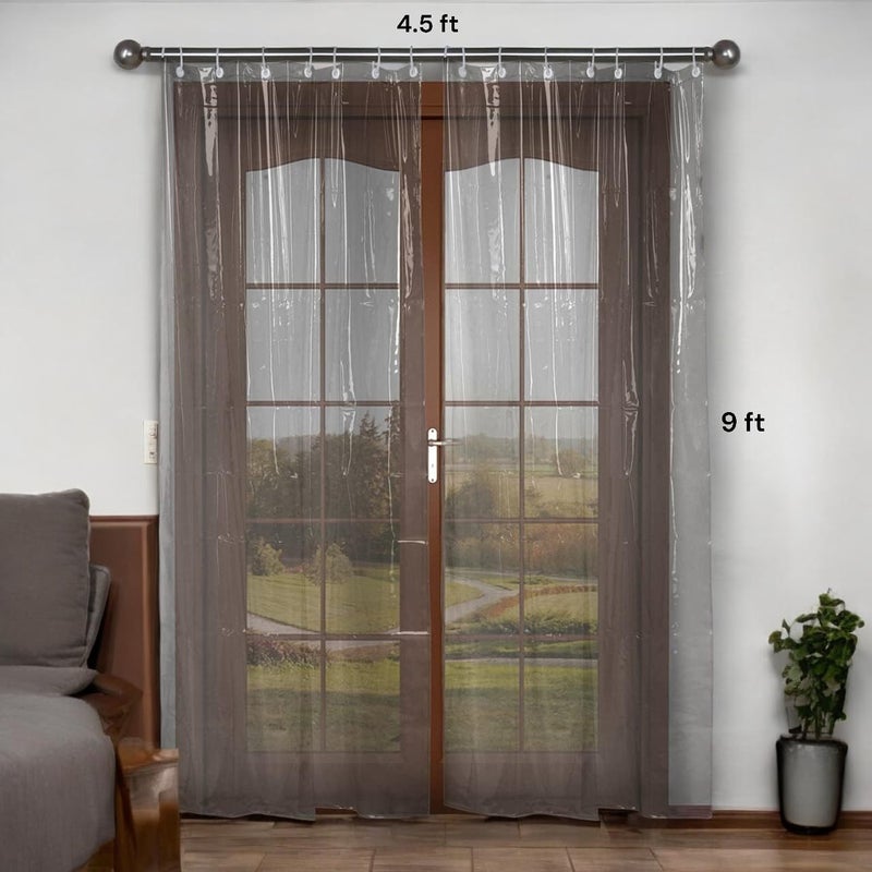 CASANEST ستارة مكيف هواء CASANEST بحجم 45 قدم عرض × 7 قدم طول شفافة بسماكة 001015 مم - Image 1