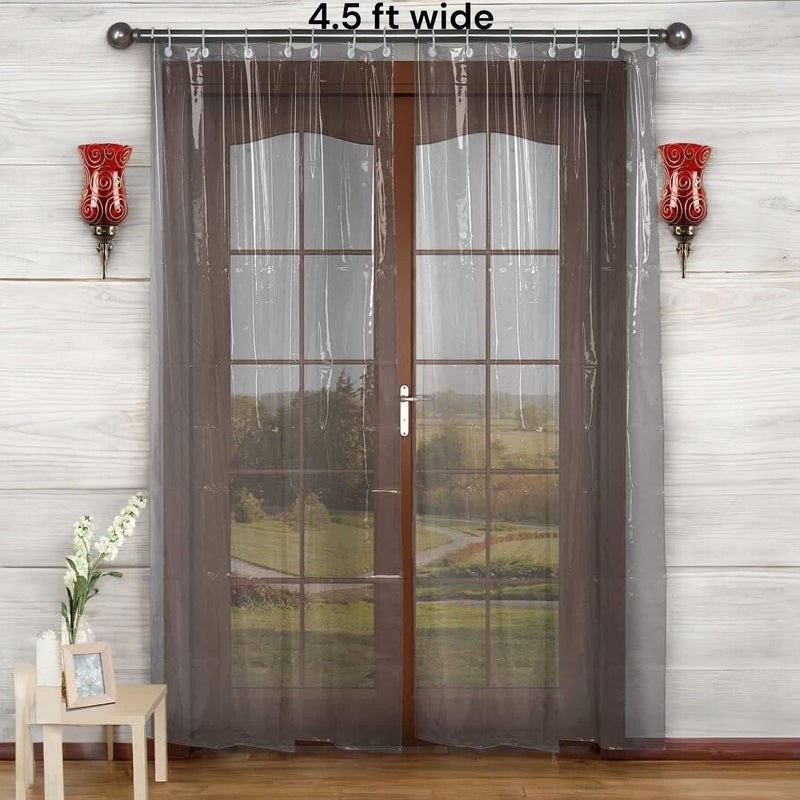 CASANEST ستارة مكيف هواء CASANEST بحجم 45 قدم عرض × 7 قدم طول شفافة بسماكة 001015 مم - Image 2