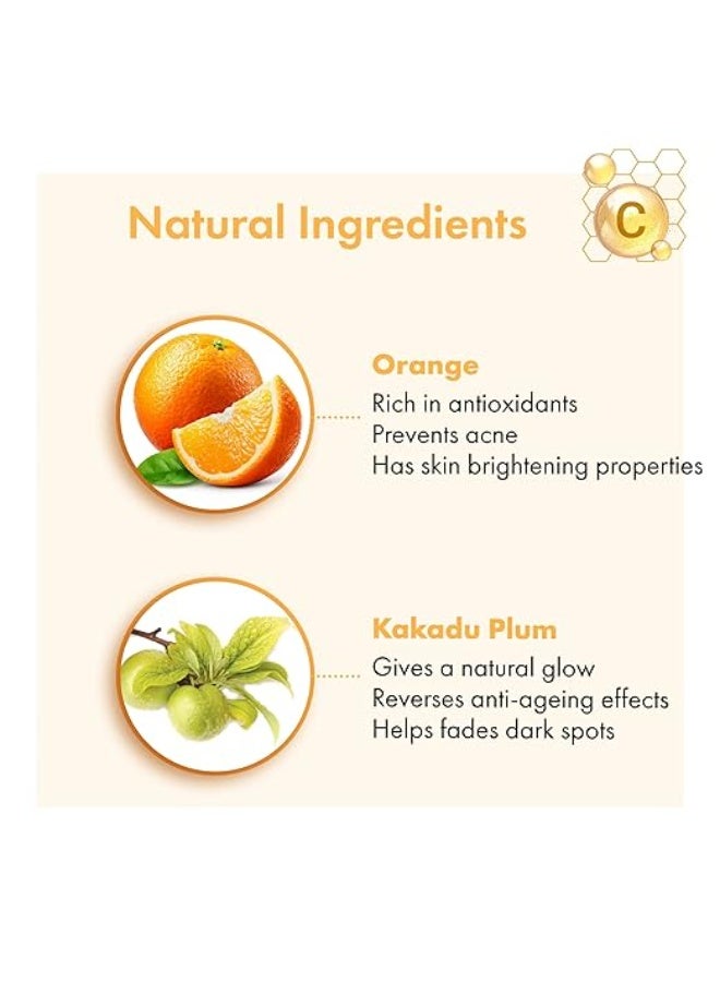 Good Vibes Vitamin C Glow Gel Creme, 50 g Skin Brightening Hydrating Moisturizing Face Cream for All Skin Types, Rich in Antioxidants & Helps Reduce Dark Spots, No Parabens & Sulphates - Image 4