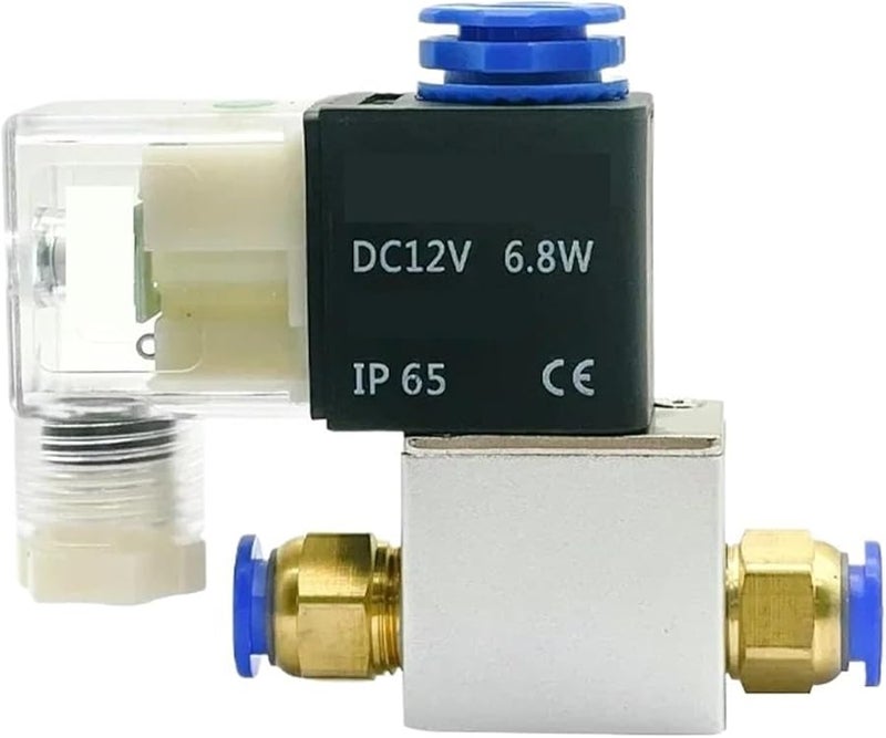 2V025 08 DC24V Two Position Two Way Electromagnetic Solenoid Valve With 12mm Fittings - Image 1