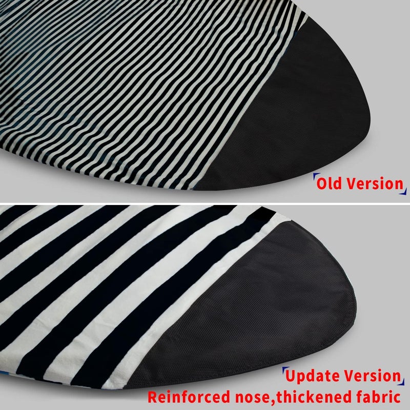 UCEDER Surfboard Sock Cover,Lightweight Stretch Board Bag for Sun Protection,Foldable Surfboard Sock Sleeve Perfect for Travel and Transportation - Image 3