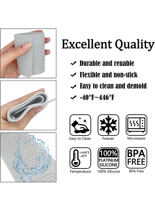 قوالب قرص العسل سيليكون ، 2 قطعة قوالب فندان مع جوفاء 3D خلية النحل حلوى الدانتيل قوالب سيليكون للخبز ، طين البوليمر ، السكر الحرفية الحلوى كب كيك تزيين - Image 4