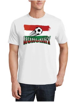 PRINTSHOP4ME Hungary Unisex Adult T-Shirt - Short Sleeve Round Neck Cotton Tshirt for Men and Women - Soft and Comfortable - Gift for Football Fans  - Image 1