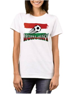 PRINTSHOP4ME Hungary Unisex Adult T-Shirt - Short Sleeve Round Neck Cotton Tshirt for Men and Women - Soft and Comfortable - Gift for Football Fans  - Image 2