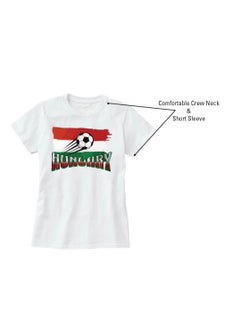 PRINTSHOP4ME Hungary Unisex Adult T-Shirt - Short Sleeve Round Neck Cotton Tshirt for Men and Women - Soft and Comfortable - Gift for Football Fans  - Image 5