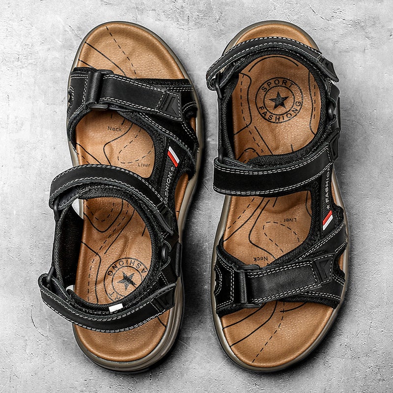 Men's Genuine Leather Sandals - Image 4