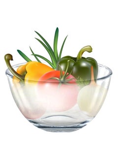 Alissa 1-Piece Transparent Round Decorative Bowl Fruits and Vegetables Serving Mixing Bowls (190ml)  - Image 1