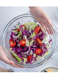 Alissa 1-Piece Transparent Round Decorative Bowl Fruits and Vegetables Serving Mixing Bowls (190ml)  - Image 5
