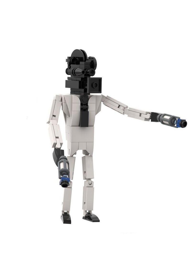 null - Children's Self-assembly Small Particle Toy Building Blocks Research Monitoring Person Model Hand - Image 1