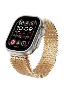 Stainless Steel Magnetic Strap for Apple Watch Ultra S8 Rose Gold