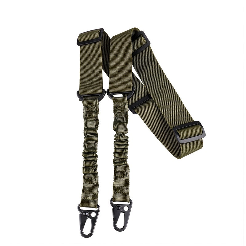 Tactical Sling with Elastic Shock Absorb Upgraded Quick Adjust 135-175cm Black - Image 1