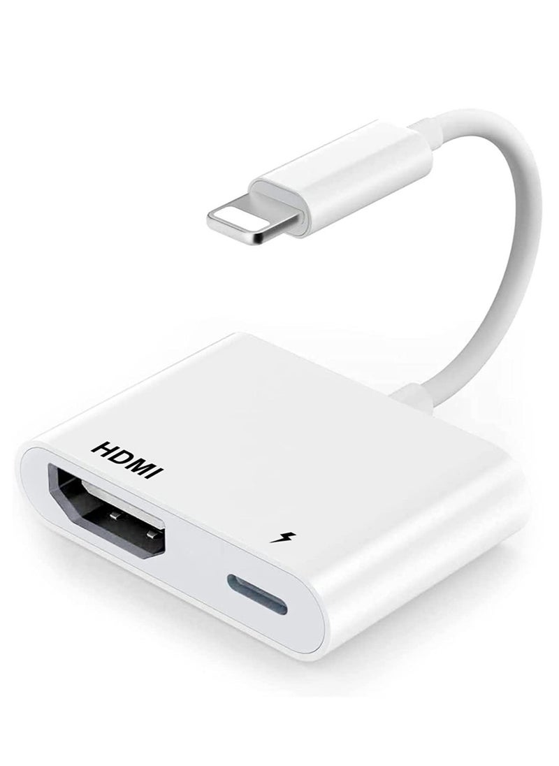 ELTRAZONE - Adapter for iPhone to TV,iPad to HDMI,1080P HD Digital AV Adapter(No Need Power) Video & Audio Sync Screen Connector Compatibility with iPhone 14/13/12/11/X/8 - Image 1