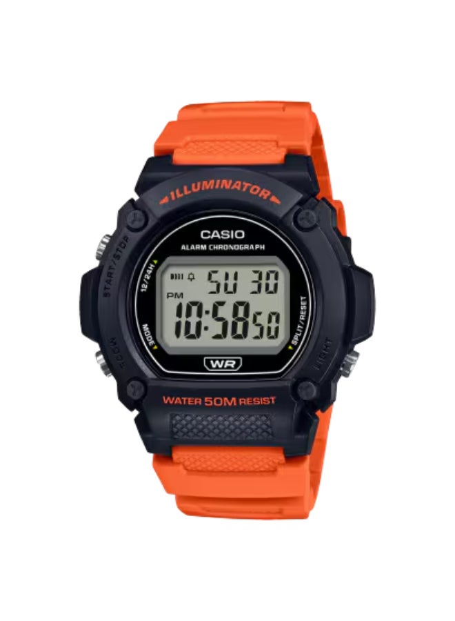 CASIO Men's Resin Digital Watch W-219H-4AVDF - 47.1 mm - Image 1
