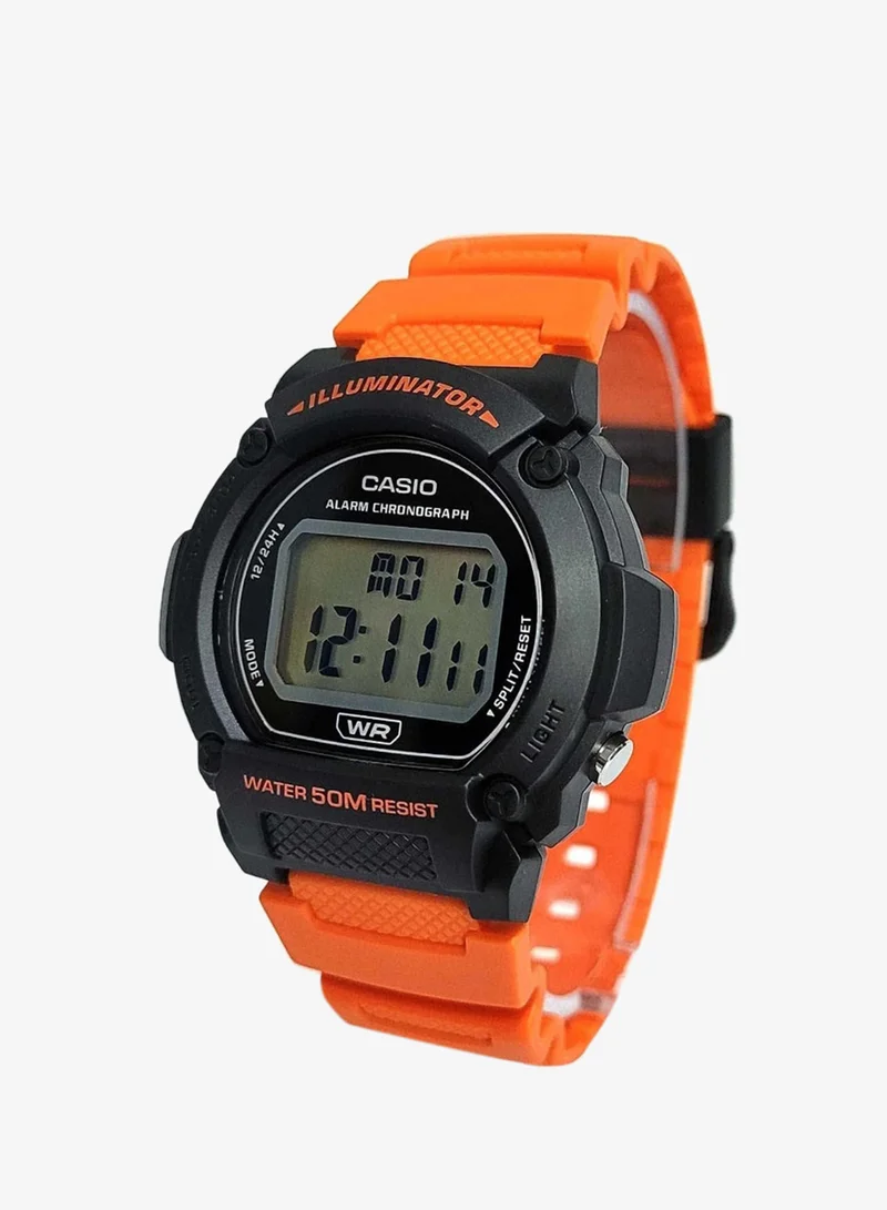 CASIO Men's Resin Digital Watch W-219H-4AVDF - 47.1 mm