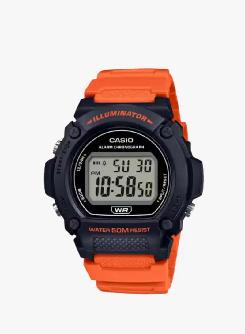 CASIO Men's Resin Digital Watch W-219H-4AVDF - 47.1 mm