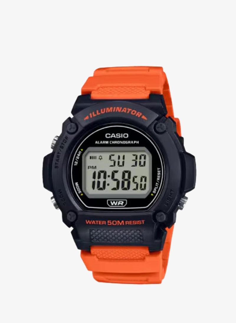 CASIO Men's Resin Digital Watch W-219H-4AVDF - 47.1 mm - Image 1