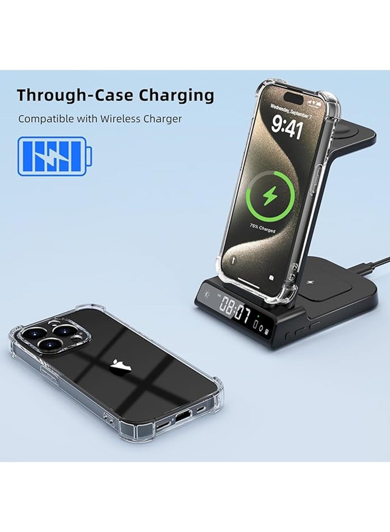 iPhone 16 Pro Max Case,Crystal Clear Case Cover Designed for iPhone 16 Pro Max TPU Back Cover with 4 Corners Shockproof Protection and Camera Protection Anti-Fall Clear Case - Image 3
