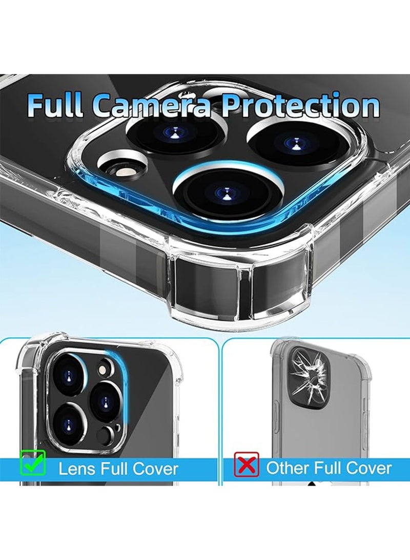 iPhone 16 Pro Max Case,Crystal Clear Case Cover Designed for iPhone 16 Pro Max TPU Back Cover with 4 Corners Shockproof Protection and Camera Protection Anti-Fall Clear Case - Image 5