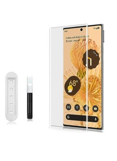 Screen UV Samsung Galaxy S24 Plus UV Glass 3D Curved Edges Full Cover Tempered Glass Screen Protector Full Glue Edge to Edge Coverage Anti Scratch Anti Smudge Glass