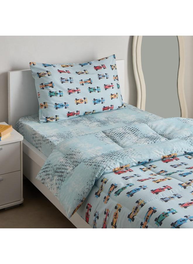 Home Box Tom Gearhead Road Runner 2-Piece Cotton Single Comforter Set - 135x220 cm  - Image 1