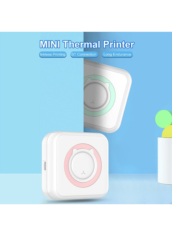 Generic All-in-one Photo Printer Multifunction Portable Printer Wireless Instant Mini Printer Support BT Connection with 6 Thermal Paper Rolls+5 Self-adhesive Paper Rolls+3 Color Thermal Paper Rolls 57mm  - Image 4