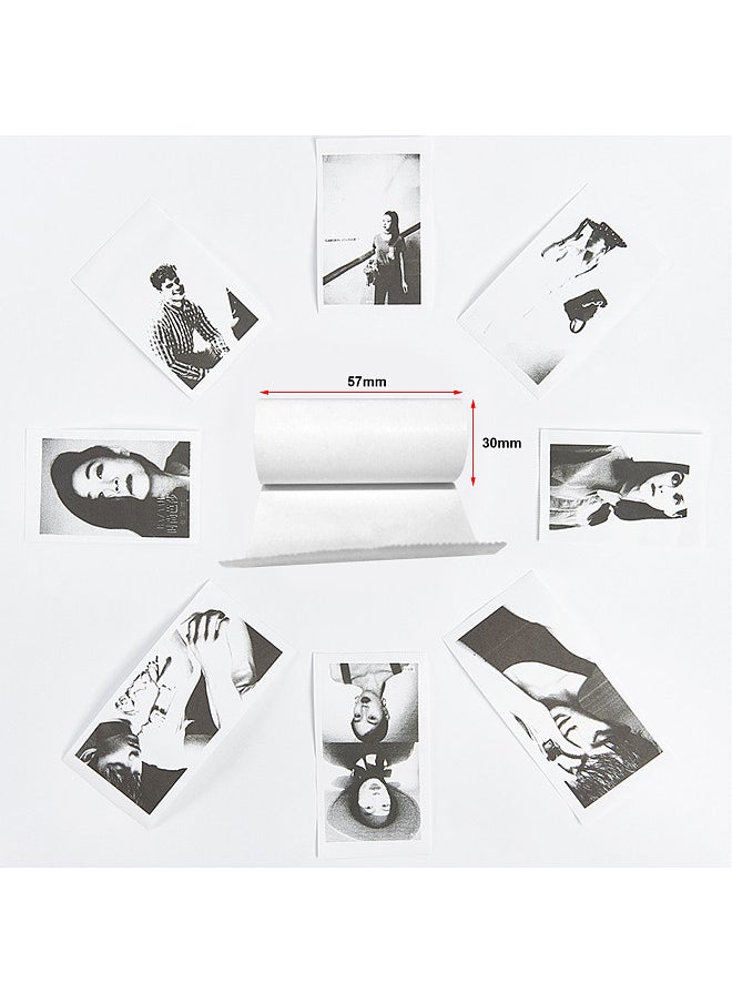 Generic - All-in-one Photo Printer Multifunction Portable Printer Wireless Instant Mini Printer Support BT Connection with 6 Thermal Paper Rolls+5 Self-adhesive Paper Rolls+3 Color Thermal Paper Rolls 57mm - Image 1