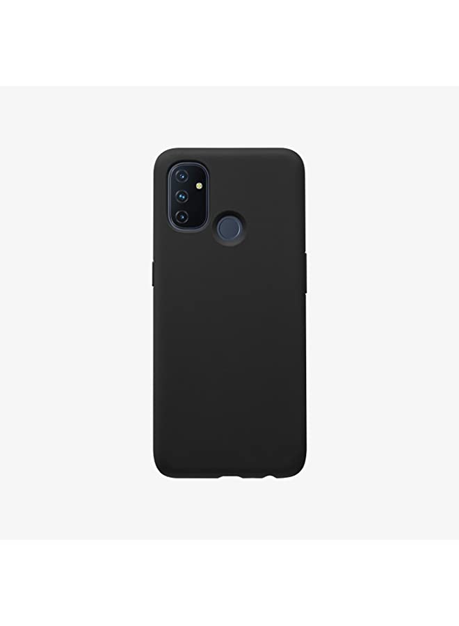 IAF غطاء حالة OnePlus Nord N100 أسود نحيف لغطاء خلفي من TPU مرن غطاء سيليكون غير لامع أسود لـ OnePlus Nord N100