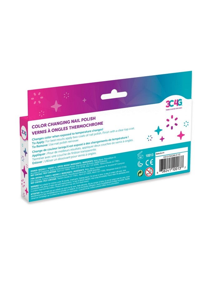 3C4G Color Changing Nail Polish Set for Girls & Teens - 5 Magical, Non-Toxic Colors That Transform, Safe & Fun Nail Polish Kit for Ages 8+ Perfect for Parties, Gifts, & DIY Manicures Make It Real - Image 3