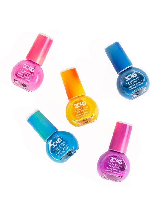 3C4G Color Changing Nail Polish Set for Girls & Teens - 5 Magical, Non-Toxic Colors That Transform, Safe & Fun Nail Polish Kit for Ages 8+ Perfect for Parties, Gifts, & DIY Manicures Make It Real - Image 4