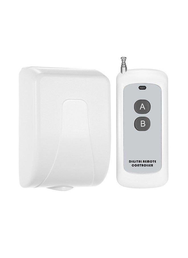 Smart Home 433Mhz RF DC 12V 2CH Learning Code Wireless Remote Control Switch Relay Receiver Transmitter Universal Remote Switch System and Long Range 500M RF Transmitter Remote Controls 1527