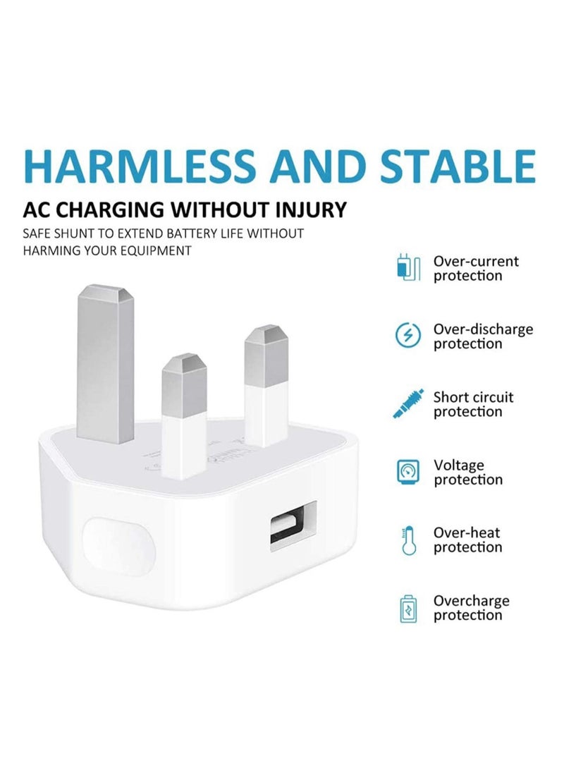 ELTRAZONE iPhone Charger Lightning Cable, [Apple MFi Certified] 2 Pack USB Plug Rapid Wall Charger Travel Plug & 2 Pack Lightning to USB Fast Charging Data Sync Transfer Cord with iPhone 13 112/11/XS/XR/X/8/7/i - Image 3