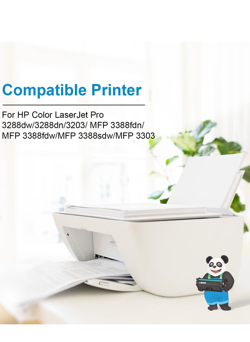 ASTA W2220A With Chip 222A Cartridge Toner Compatible For HP Color LaserJet Pro 3288dw 3288dn 3203 MFP 3388fdn 3388fdw 3388sdw 3303 Printer Replacement BK W 2220 222 A Office Print High Yield - Image 3