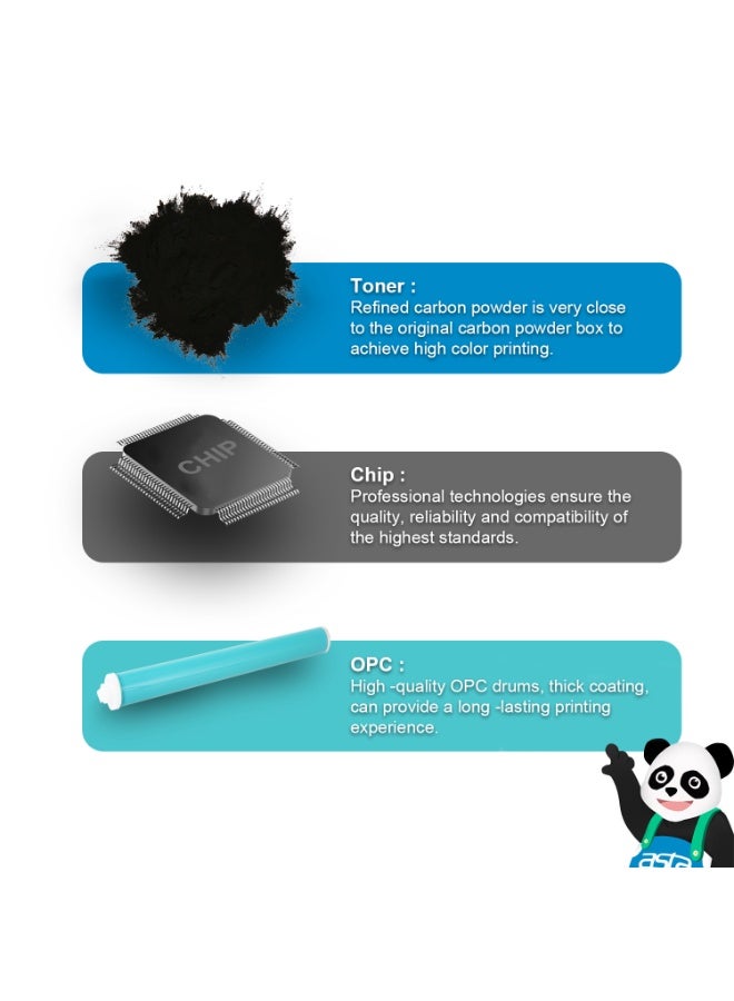 ASTA W2220A With Chip 222A Cartridge Toner Compatible For HP Color LaserJet Pro 3288dw 3288dn 3203 MFP 3388fdn 3388fdw 3388sdw 3303 Printer Replacement BK W 2220 222 A Office Print High Yield - Image 5