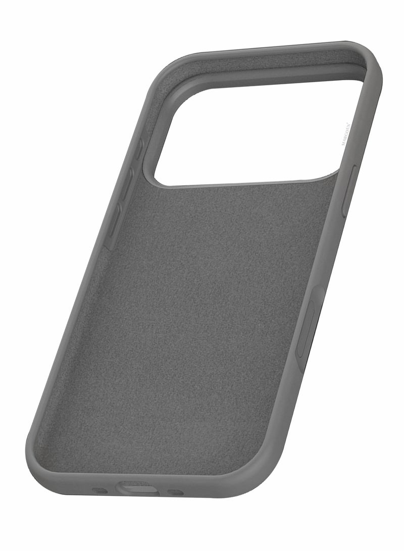 CATANES Silicone Protective Phone Case for iPhone 17 Pro - Soft Anti-Scratch Microfiber Lining Ultra Slim Drop Protection Phone Cover - Dark Grey - Image 5