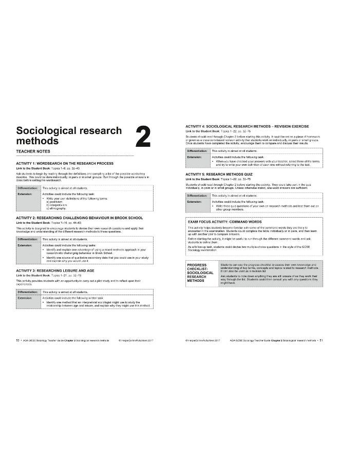 AQA GCSE 9-1 Sociology Teacher Guide  - Image 5
