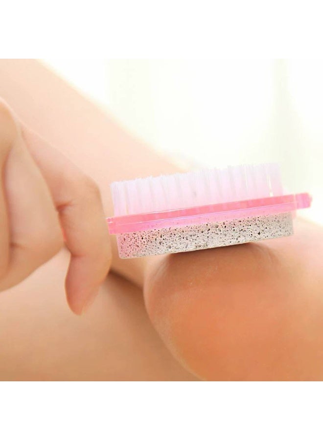حجر قدم بديكير متعدد الاستخدام – إزالة الجلد الميت وتنعيم القدم | فرشاة تنظيف + سنفرة مزدوجة لنعومة فائقة om - Image 5
