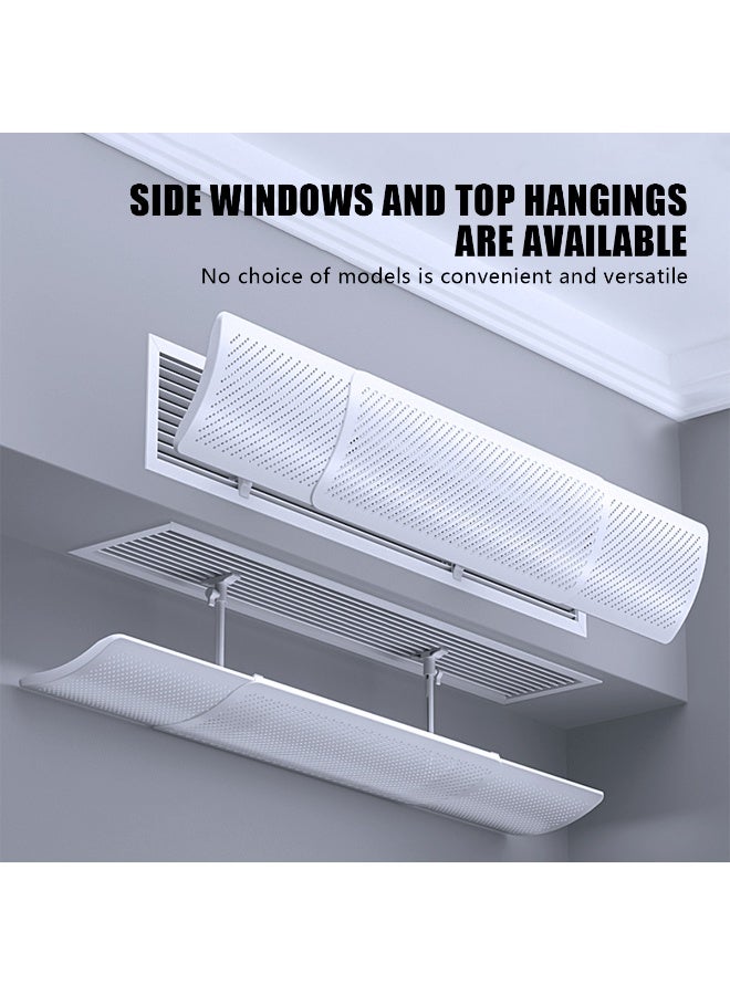 Meishida Central Air Conditioner Deflector, Adjustable AC Air Flow Deflector, Anti-direct Blowing Windshield Baffles for Home & Office, Retractable Windproof Baffle, Universal Air Conditioner (58.5-95.5cm) - Image 4