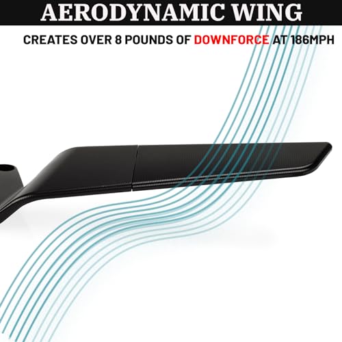 XINGWU Motorcycle Mirrors Anti-glare Stealth Mirror Adjustable Rotating Rearview Mirror Wind Wing Side Mirror for Z650 Z900 Z1000 Duke 390 790 1290 MT07 MT09 S1000 Street Bike Mirrors - Image 2