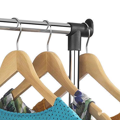 PANTH Multi functional Stainless Steel Single Poll Cloth Towel Rack,Movable Portable Clothes Rack/Cloth Display Stand/Cloth Organizer,Room Space Saver Towel Cloth Rack Holder - Image 4