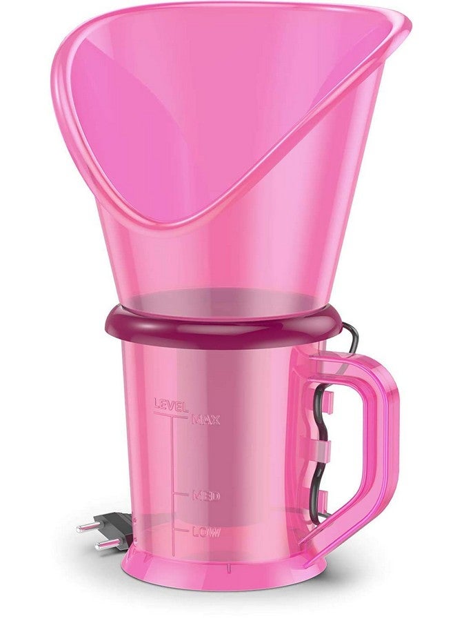 NEXT ANGLE STOREMART Vaporizer with 2 Attachments Facial Sauna Steamer, Nose Steamer,Cold, Nozzle Inhaler, Nose Vaporiser, steamer, vaporizer (Pink) - Image 3