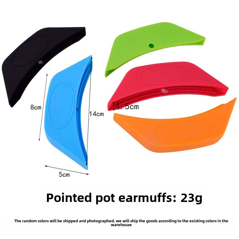 Large Honeycomb Silicone Pot Handle Cover Heat-Resistant Anti-Slip Grip Pointed-angle pot handle cover Pointed-angle pot handle cover
