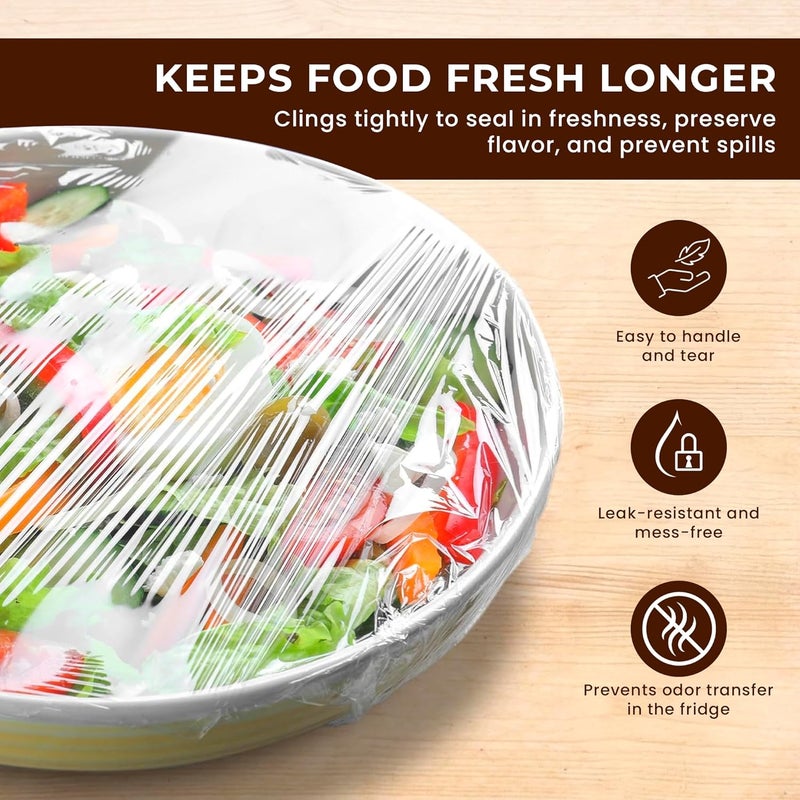 ROBUSTT Bio Food Wrap Cling Film for Food Wrapping| 200 m ×12”| Keeps Food Fresh Eco-Friendly Transparent Wrapping roll | Ideal Cling Film for Food Wrapping - Image 2