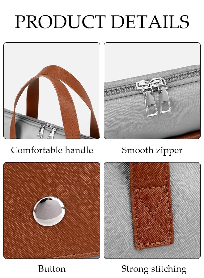 DUNISO 15.6 Inch Laptop Bag Lightweight Computer Bag Travel Business Briefcase Water Resistance Handbag Messenger Bag for Men and Women Work Office  - Image 3