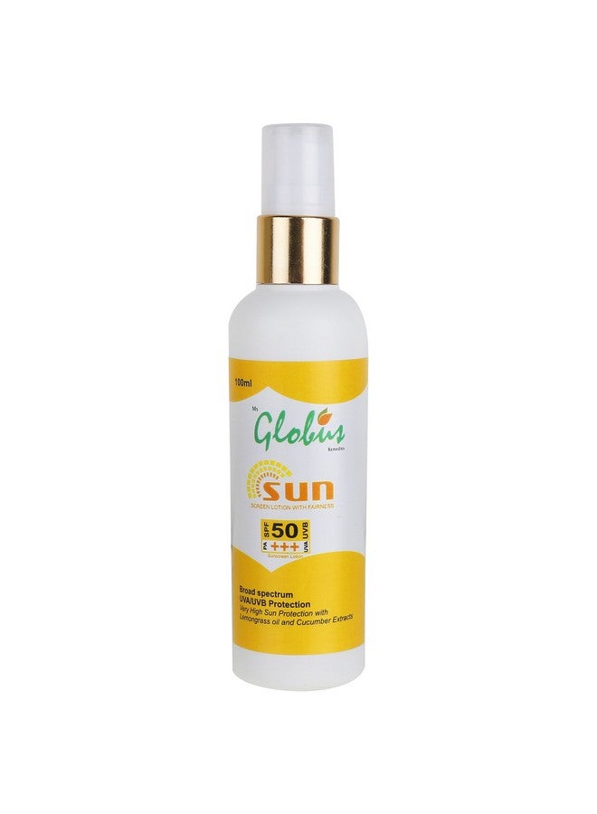 Globus Remedies Spf 50 Pa+++ Sunscreen Lotion With Fairness - 100 Ml (Pack Of 3) - Image 4