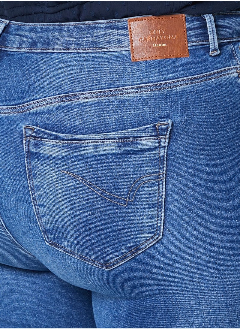 Only Carmakoma - High Waist Flare Jeans - Image 1