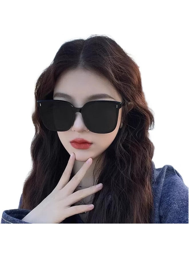 Lesca Lunetier Sunglasses For Women, High-End New Large Frame Uv Protection Driving Polarized Sunglasses For Men, Round Face - Image 1