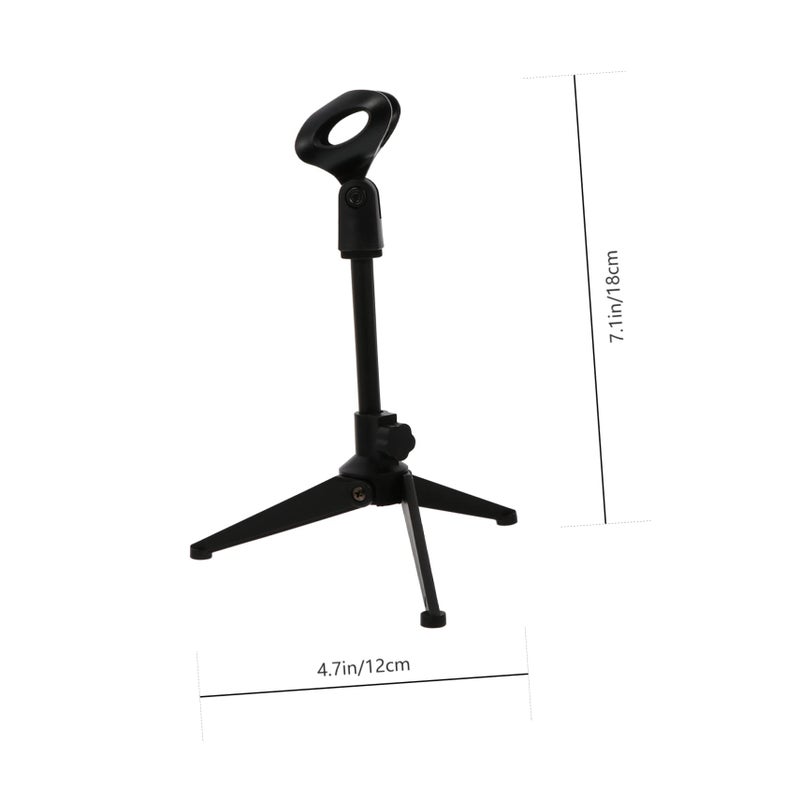 Adjustable Desktop Microphone Stand Foldable Tripod For Conference Church Studio Use - Image 3