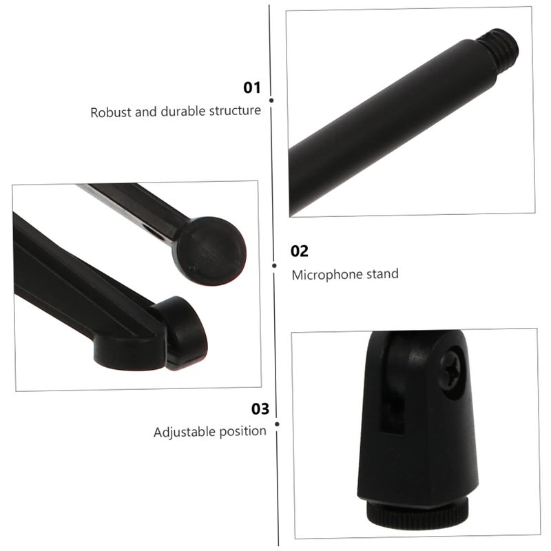 Adjustable Desktop Microphone Stand Foldable Tripod For Conference Church Studio Use - Image 5