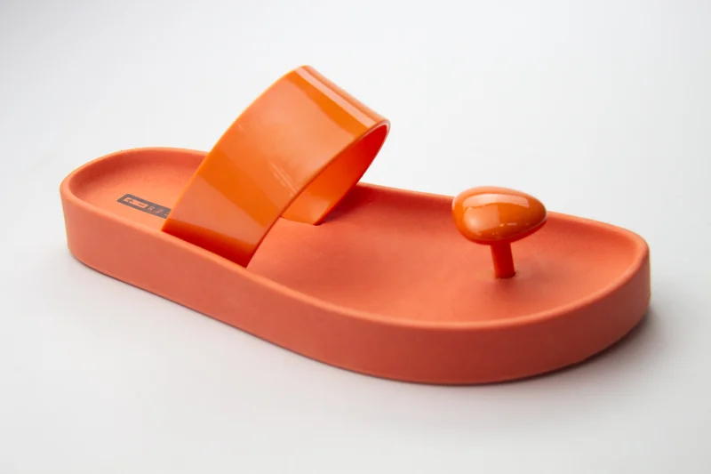 Voices Smooth Stone Women'S Anti Slip Sole  Single Strap Sandals - Orange