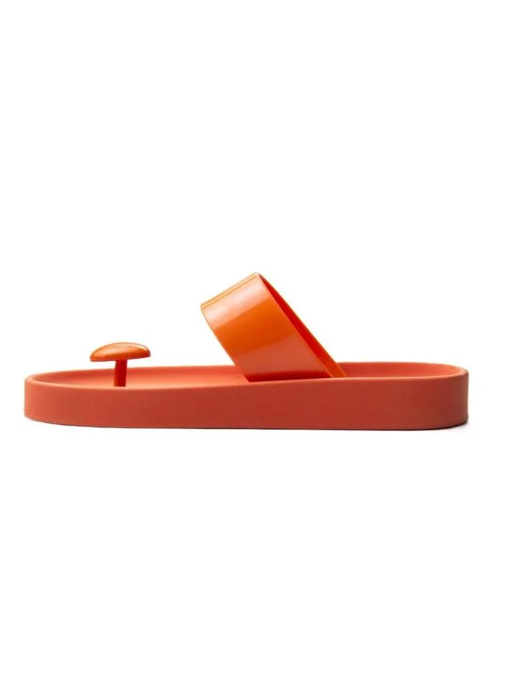Voices Smooth Stone Women'S Anti Slip Sole  Single Strap Sandals - Orange